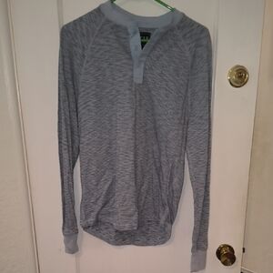 GAP | Blue Striped Long Sleeve Henley